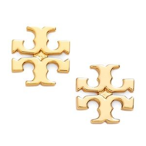 Tory Burch logo earrings